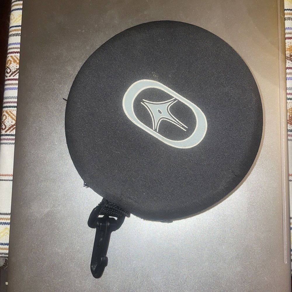 Zippered Soft Shell Cd Or DVD Case. Holds 12 Discs. Clip For Security.